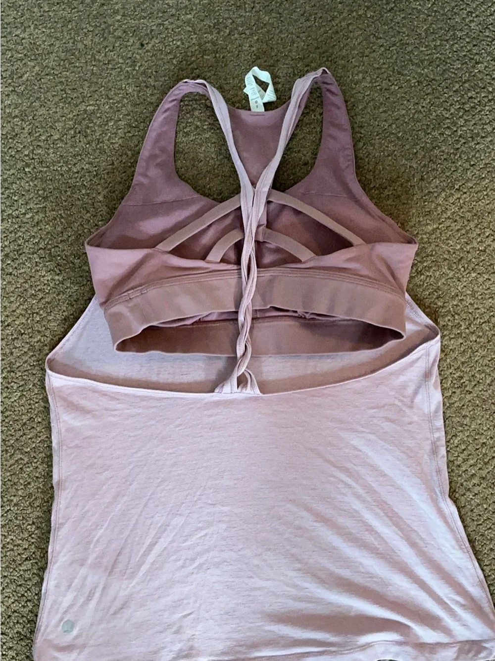 lululemon athletica Lavender Scoop Neck Racerback Tank